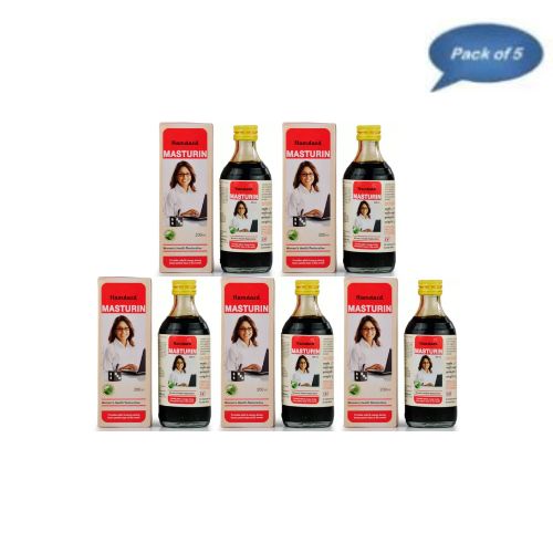 Hamdard Masturin Syrup 200 Ml (Pack Of 5)