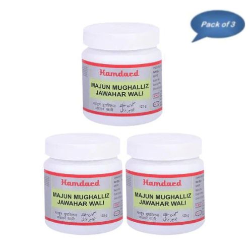 Hamdard Majun Mughalliz Jawahar Wali 125 Gm (Pack Of 3)