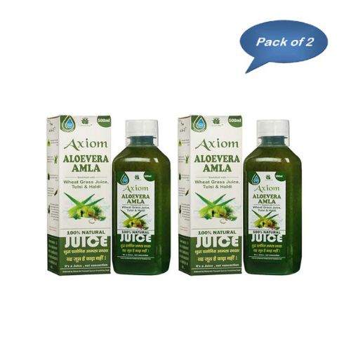 Axiom Ayurveda Aloevera Amla Juice 500 Ml(Pack of 2)