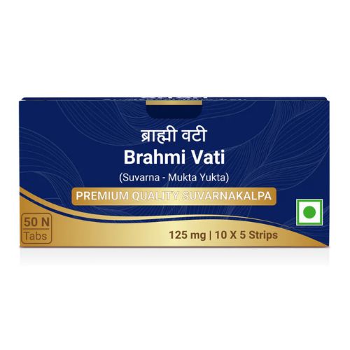 Sri Sri Tattva Brahmi Vati (Suvarna Mukta Yukta) 50 Tablets