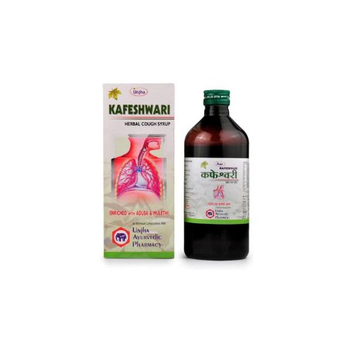 Unjha Ayurvedic Pharmacy Kafeshwari Herbal Cough Syrup 200 Ml