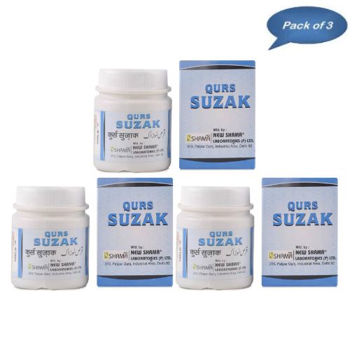 New Shama Qurs Suzaki 40 Tablets (Pack of 3)