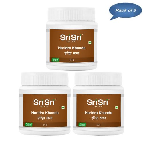 Haridra Khanda | Sri Sri Tattva Ayurvedic Supplement | 80 Gm (Pack of 3)