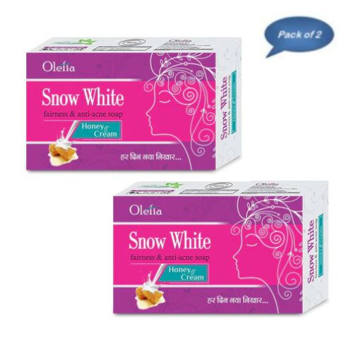 Olefia Snow White Soap 75 Gm (Pack of 2)