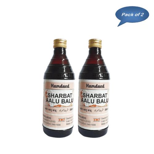 Hamdard Sharbat Aalu Balu 500 Ml(Pack of 2)