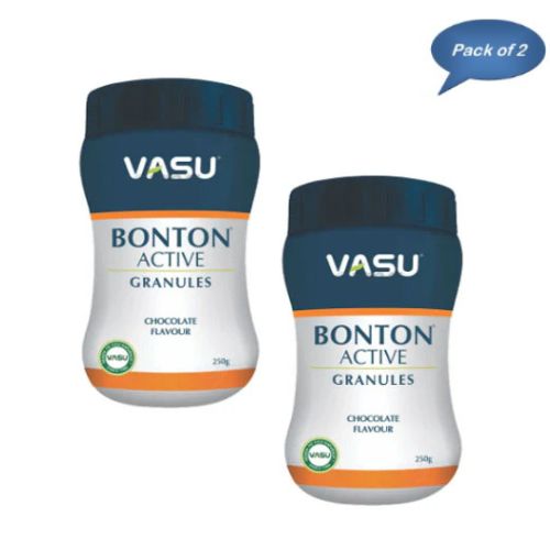 Vasu Bonton Active Granules(Chocolate Flavour) 250 Gm pack of 2