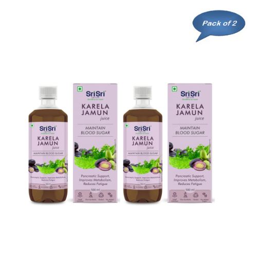 Sri Sri Tattva Karela Jamun Juice 500 Ml(Pack of 2)