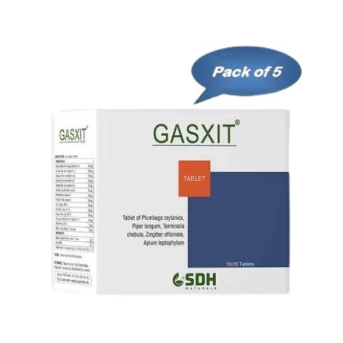 Shree Dhanwantri Herbals Gasxit 30 Tablets (Pack of 5)