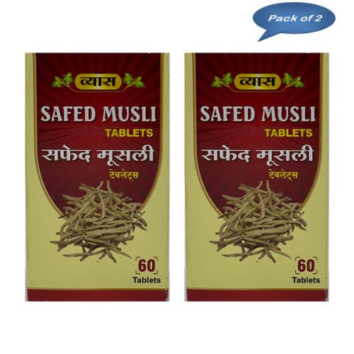 Vyas Safed Musali 60 Tablets (Pack of 2)
