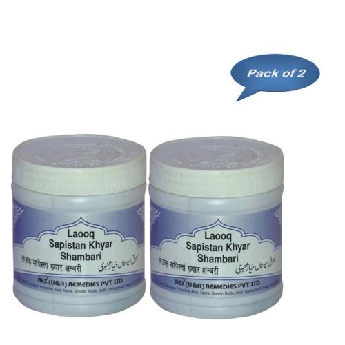 Rex Remedies Laooq Sapistan Khyar Shambari 200 Gm (Pack of 2)