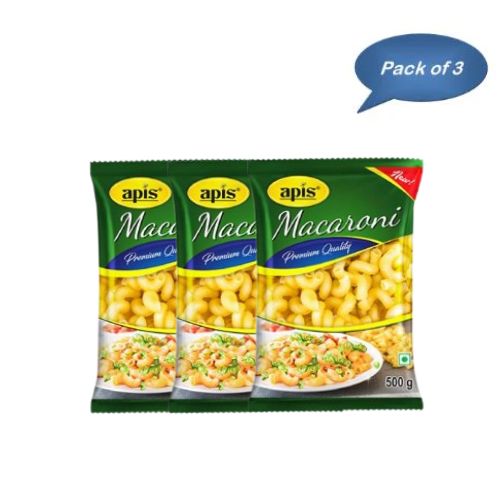 Apis India Macroni 500 Gm (Pack of 3)