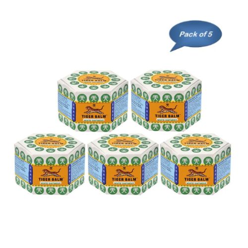 Makson Healthcare Pvt Ltd Tiger Balm (White) 9 Ml ( Pack Of 5)