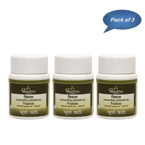 Dhootapapeshwar Triphala Choorna 60 Gm (Pack Of 3)