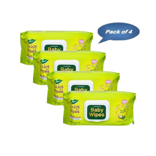 Dabur Baby Wipes 80 Pcs (Pack of 4)