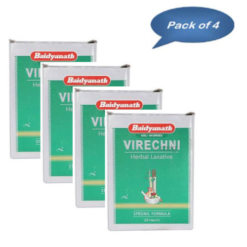 Baidyanath (Jhansi) Virechni 10 Tablets (Pack Of 4)