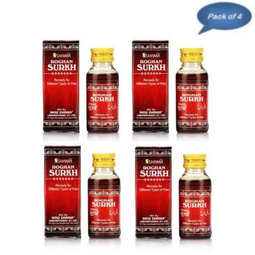 New Shama Roghan Surkh 60 Ml (Pack of 4)