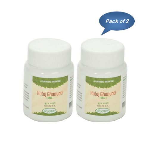 Nagarjun (Gujarat) Kutaj Ghanvati 60 Tablets (Pack Of 2)