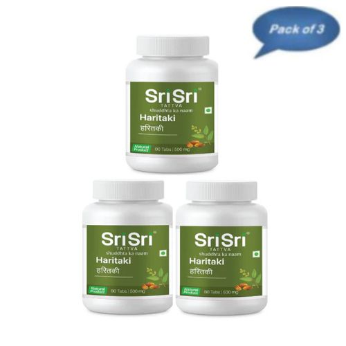 Sri Sri Tattva Haritaki 60 Tablets (Pack of 3)