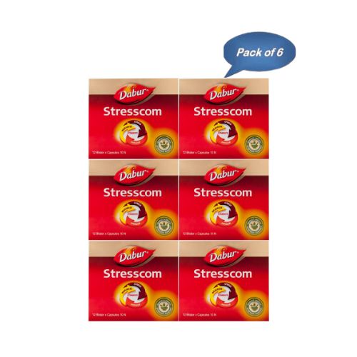 Dabur Stresscom 10 Capsules (Pack of 6)