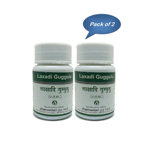 Dhanvantari Guj. Herb Laxadi Guggulu 60 Tablets (Pack Of 2)