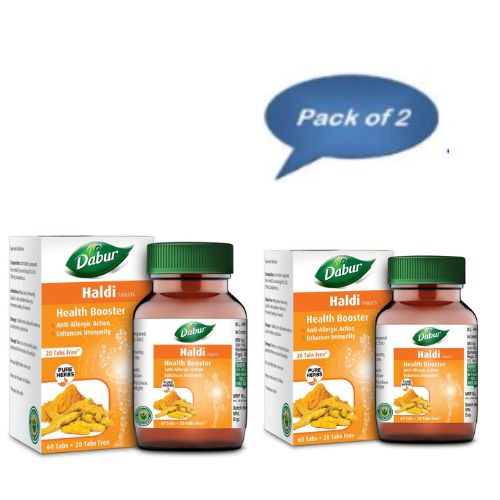 Dabur Haldi 60 Tablets (Pack of 2)