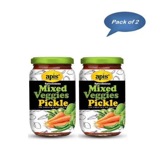 Apis India Mixed Veggies Pickel 1 Kg(Pack of 2)