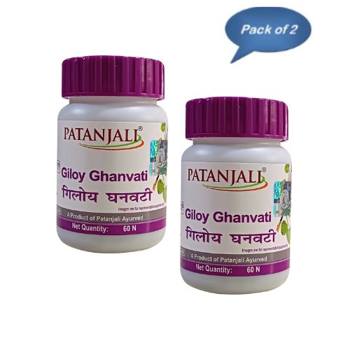 Patanjali Giloy Ghanvati 60 Tablets pack of 2