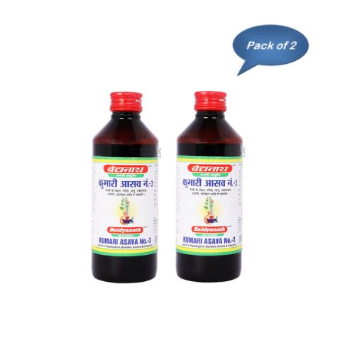 Baidyanath (Jhansi) Kumari Asava No-3 200 Ml (Pack of 2)