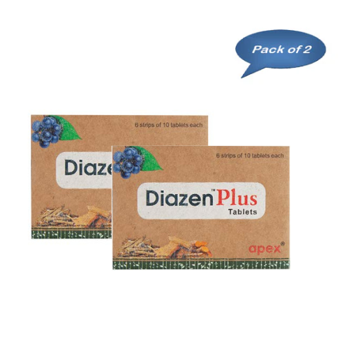 Apex Laboratories Diazen Plus 10 Tablets (Pack Of 2)