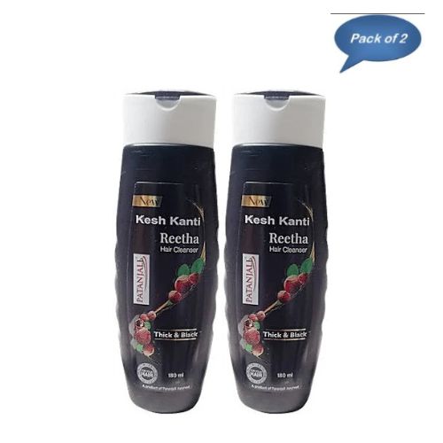 Patanjali Kesh Kanti Reetha Hair Cleanser 200 Ml (Pack of 2)