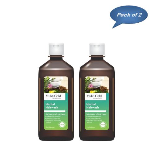 Axiom Ayurveda Mukti Gold Hairwash 500 Ml(Pack of 2)