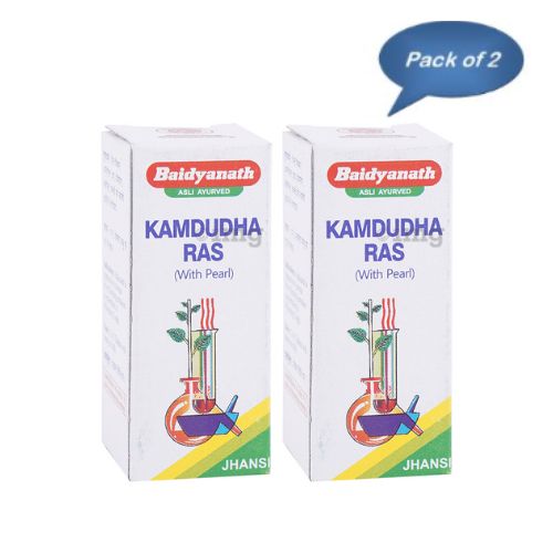 Baidyanath (Jhansi) Kamdudha Ras (With Pearl) 10 Tablets(Pack of 2)