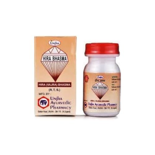 Unjha Ayurvedic Pharmacy Hira Bhasma 100 Mg