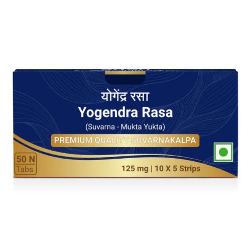 Sri Sri Tattva Yogendra Rasa (Suvarna Mukta Yukta) 50 Tablets