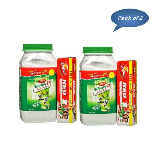 Dabur Glucose-D (Jar) 1 Kg(Pack of 2)