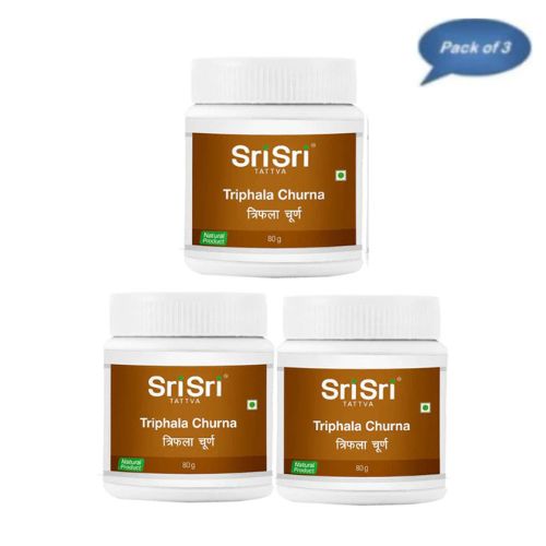 Sri Sri Tattva Triphala Churna 80 Gm (Pack of3)