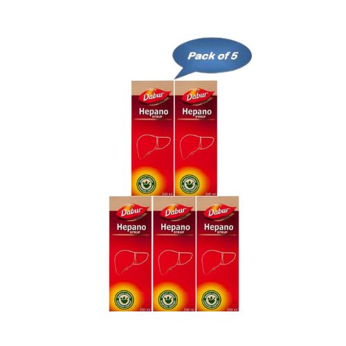 Dabur Hepano Syrup 200 Ml (Pack of 5)