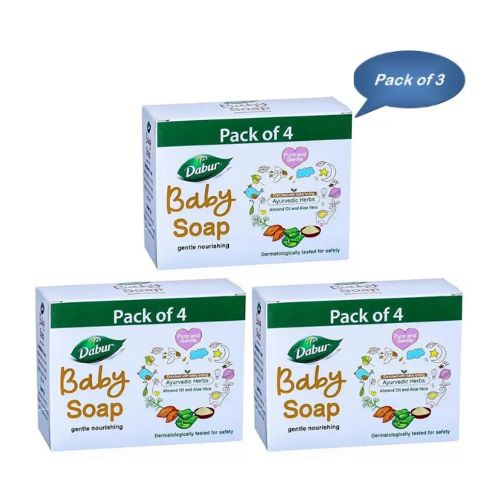 Dabur Baby Soap 75 Gm (Pack Of 3)