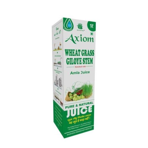 Axiom Ayurveda Wheat Grass Giloye Stem Juice 1 Ltr