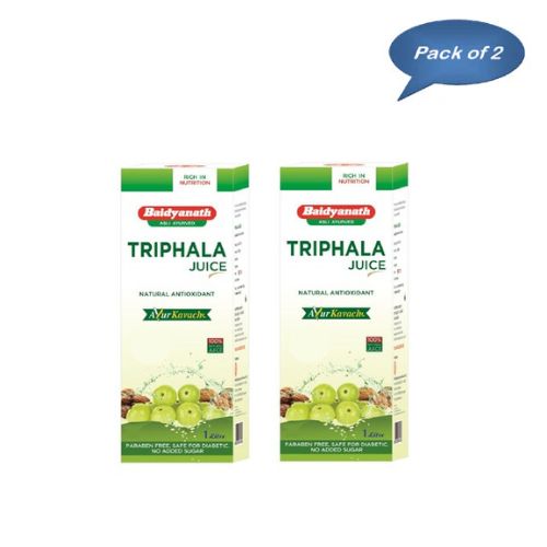 Baidyanath (Jhansi) Triphala Juice 1 Ltr(Pack of 2)