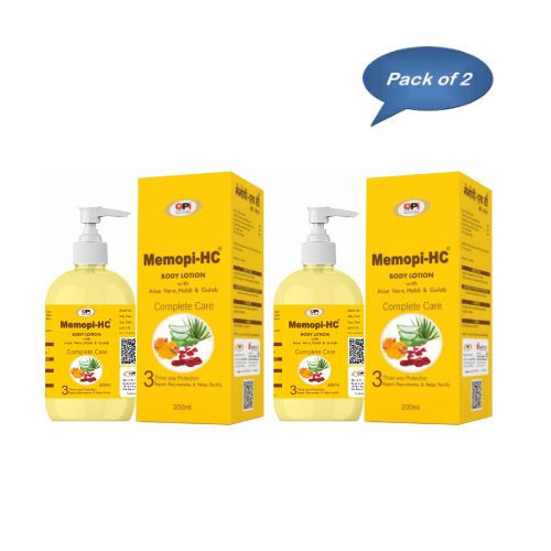 Opi Group Memopi-Hc Body Lotion 200 Ml (Pack of 2)