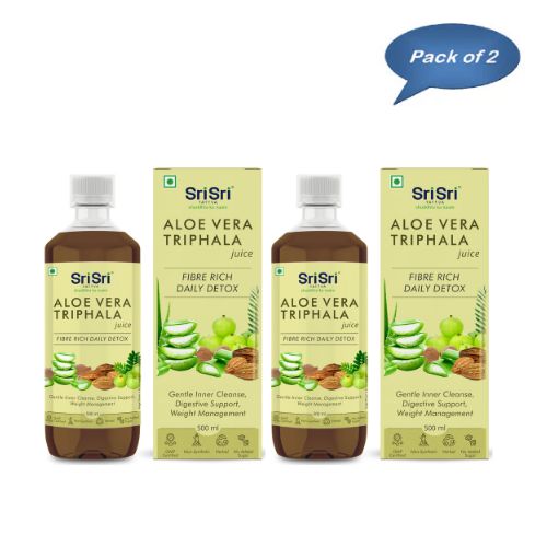 Sri Sri Tattva Aloe Vera Triphala Juice 500 Ml(Pack of 2)