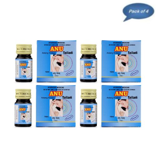 Nagarjun (Gujarat) Anu Tailam 15 Ml(Pack of 4)