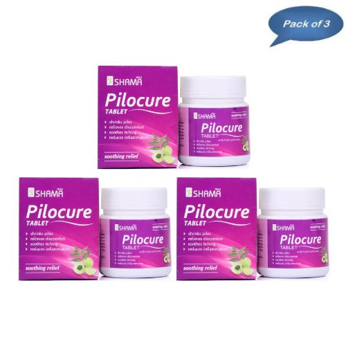 Pilocure 60 Tablets (Pack of 3) - New Shama Supplement | Shama Wellness