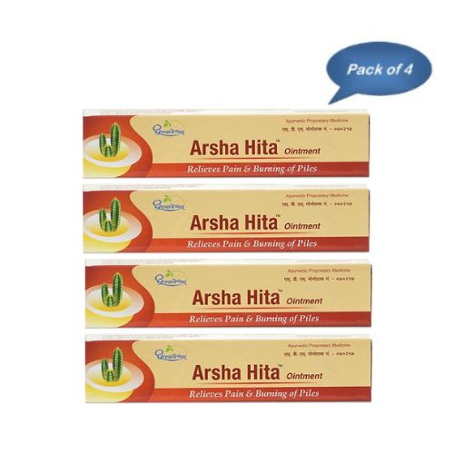 Dhootapapeshwar Arsha Hita Ointment 30 Gm (Pack of 4)