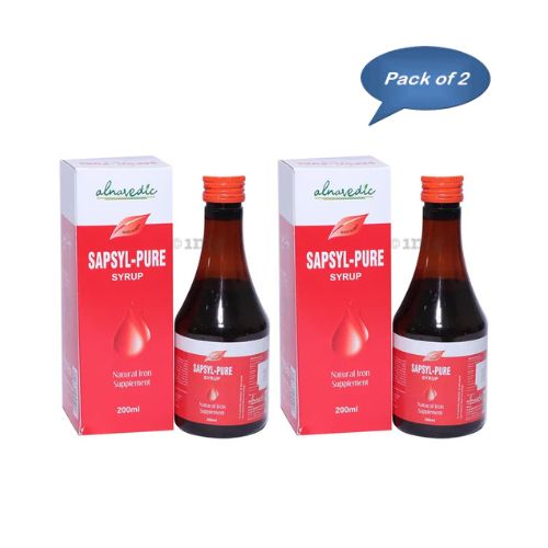 Alnavedic Sapsyl-Pure Syrup 200 Ml (Pack of 2)