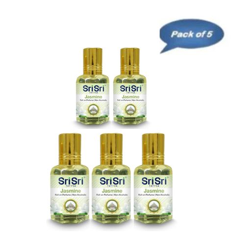 Sri Sri Tattva Jasmine Roll On Perfume 10 Ml (Pack Of 5)