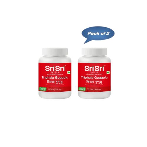 Sri Sri Tattva Triphala Guggulu 60 Tablets (Pack Of 2)