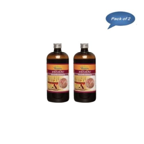 Dhootapapeshwar Khadirarishta 450 Ml pack of 2