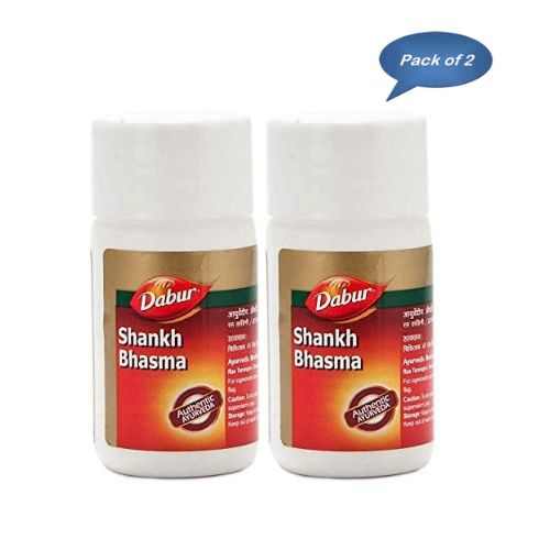 Dabur Shankh Bhasma 10 Gm (Pack of 2)